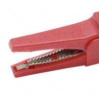 Зажим крокодил 32А красный\AMASS